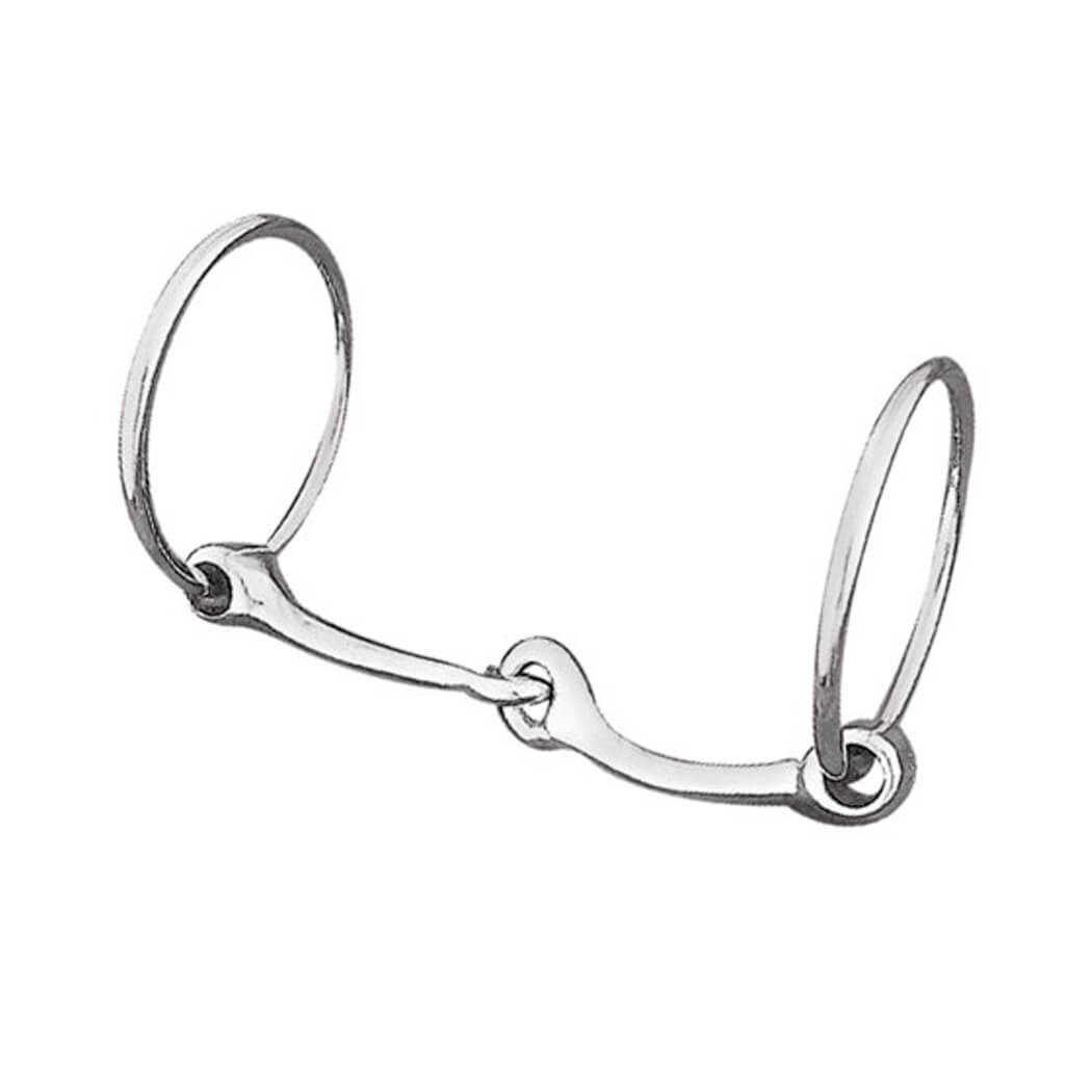 Curved Loose Ring Snaffle Bit