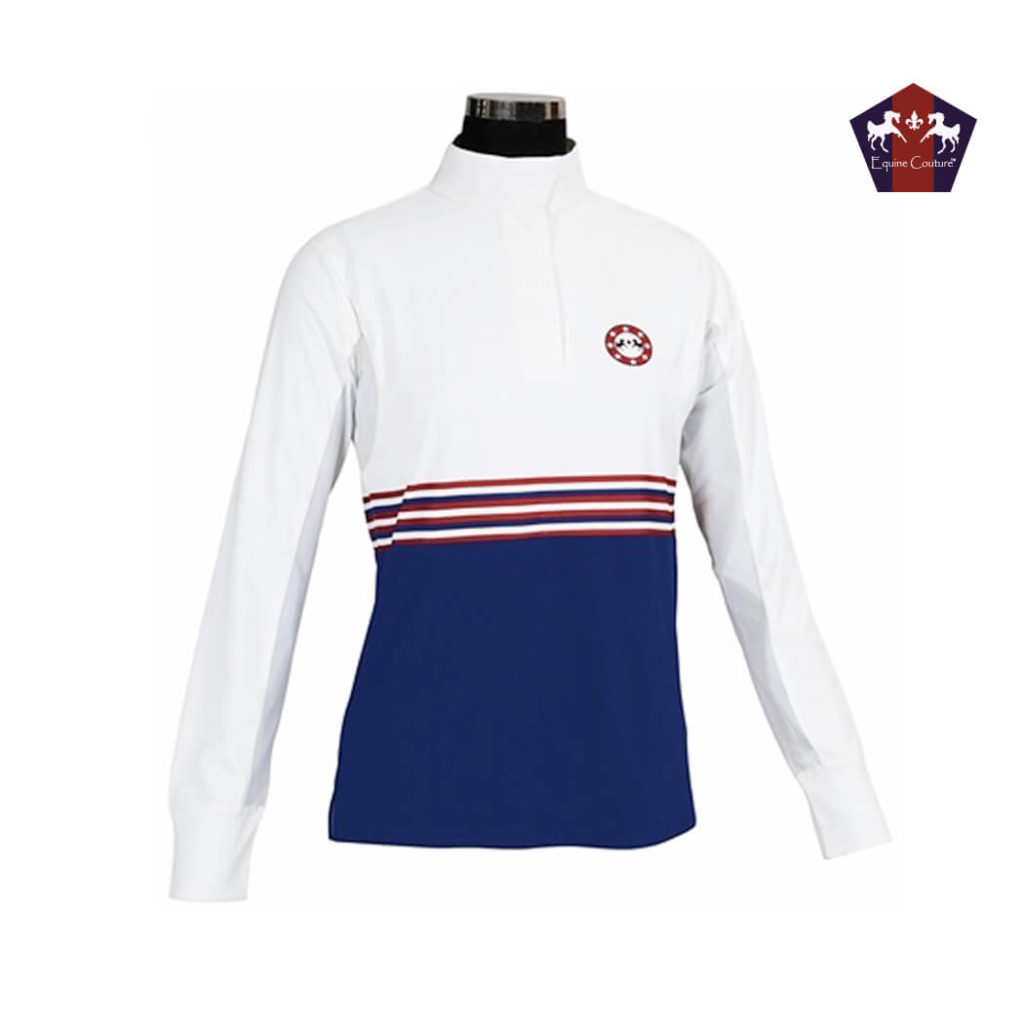 Equine Couture Centennial Long Sleeve Show Shirt Equestrian House