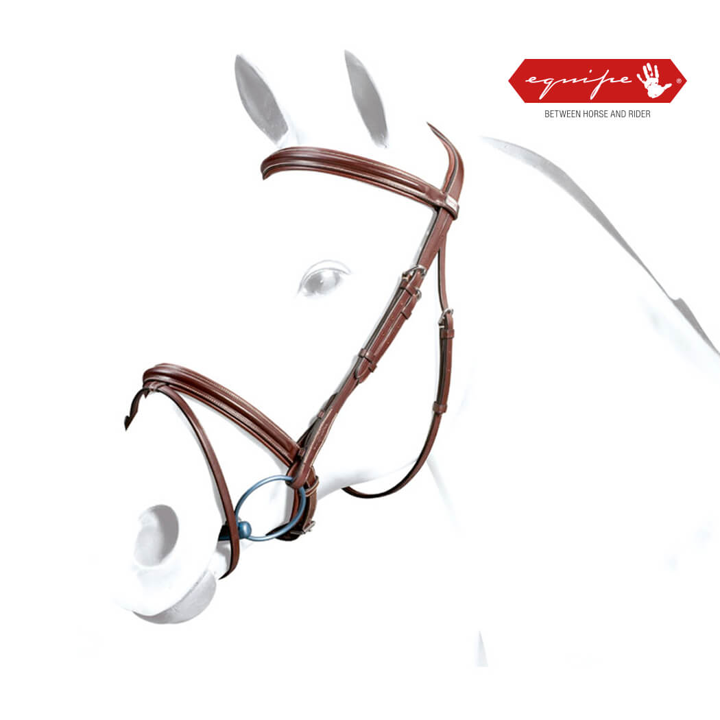 Equipe "No Stress" Padded Bridle - Flash Noseband