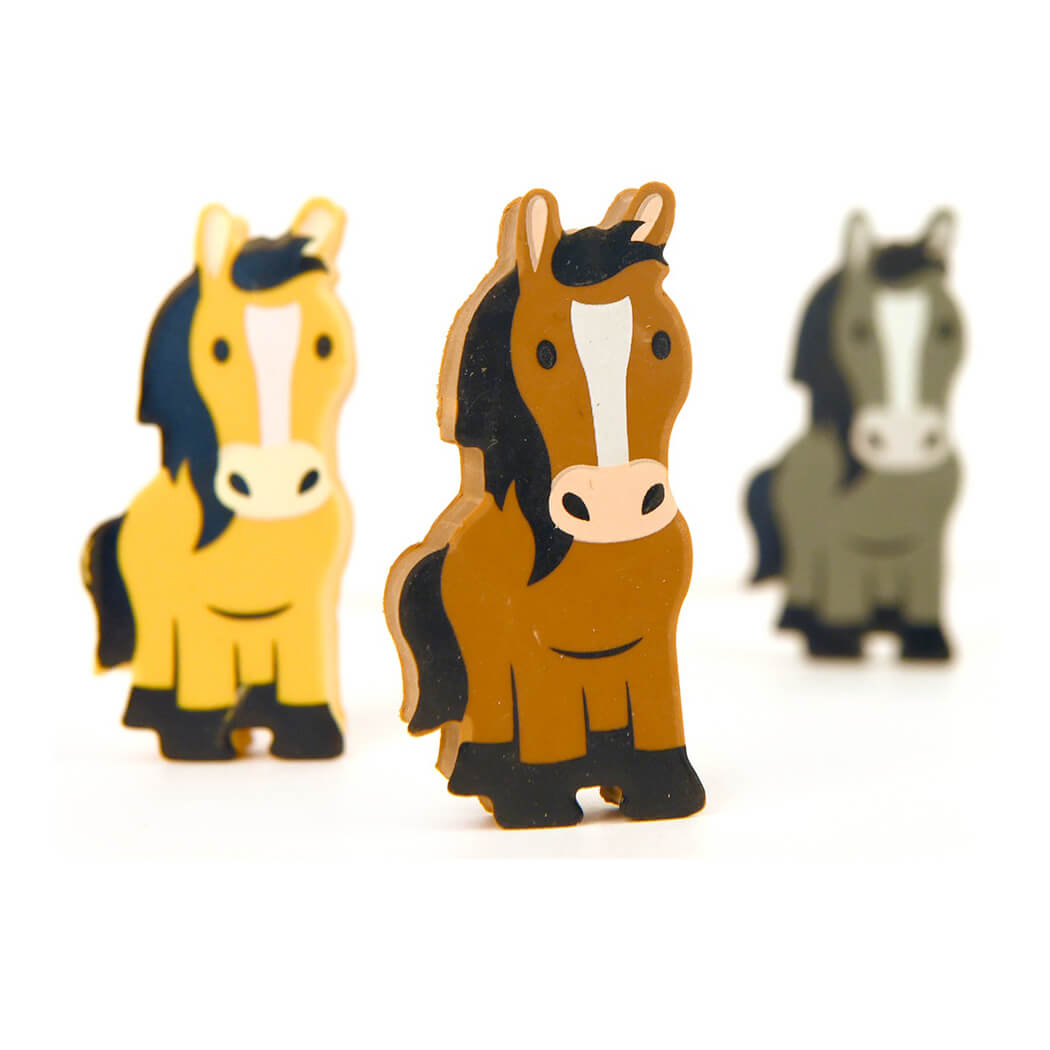 Horse Erasers Set of 3 Equestrian House