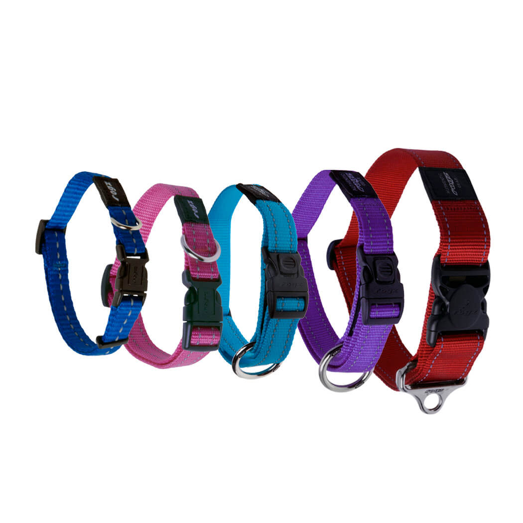 Rogz Side Release Dog Collar Reflective Equestrian House