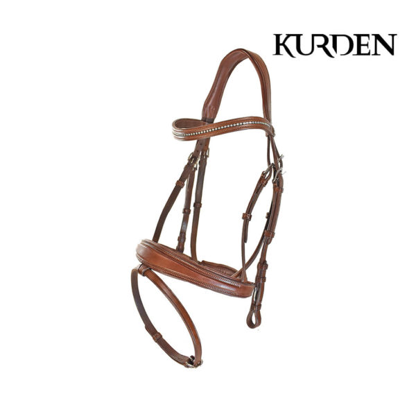 Kurden Diamante Snaffle Bridle