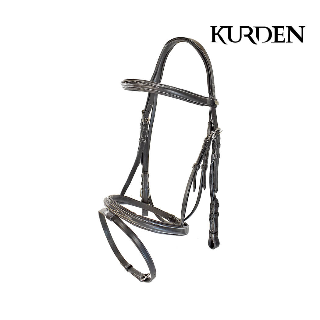 Kurden Fancy Stitch Snaffle Bridle