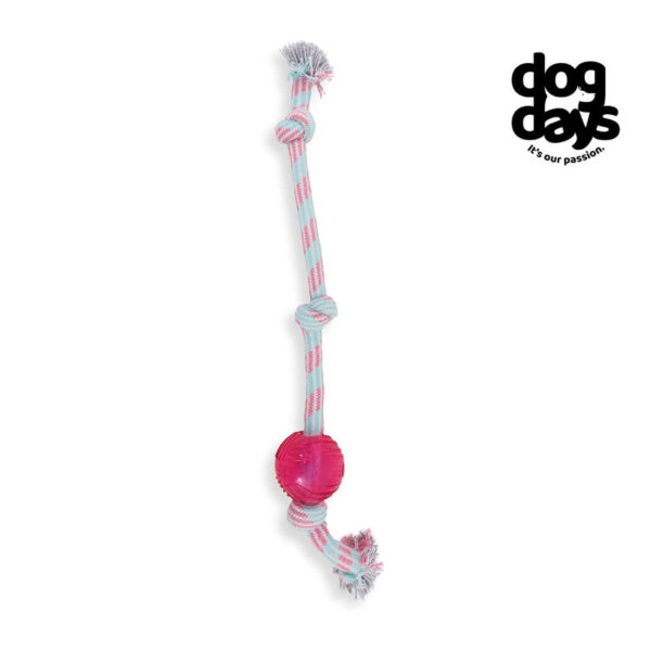 Dog Days TPR Ball 3 Knot Rope Toy