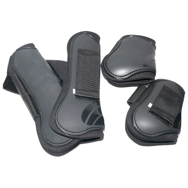 black tendon boots