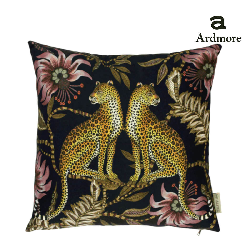 Ardmore Lovebird Leopard Cushion