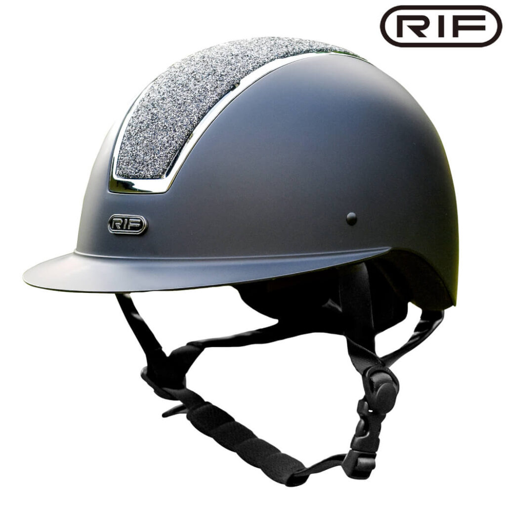 RIF Classic Bling Wide Brim Helmet Equestrian House