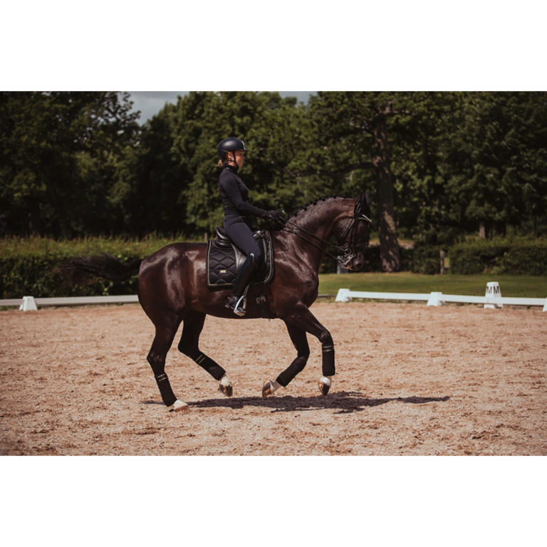 Polo Wraps Black Gold Equestrian House